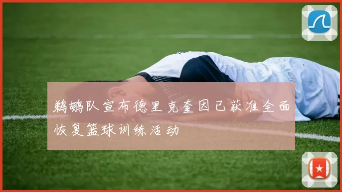 鹈鹕队宣布德里克奎因已获准全面恢复篮球训练活动